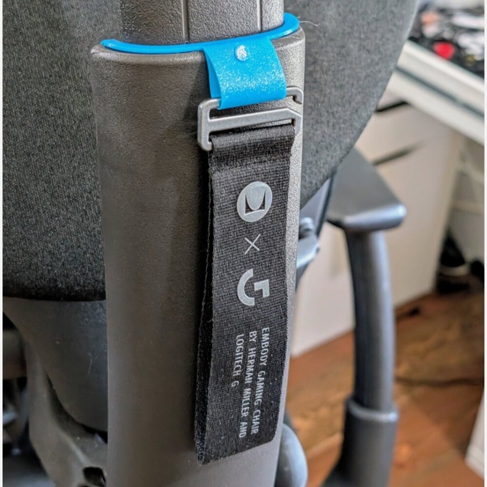 Herman Miller Embody Logitech Gaming Edition Atlas Headrest Tag Lanyard Hanger